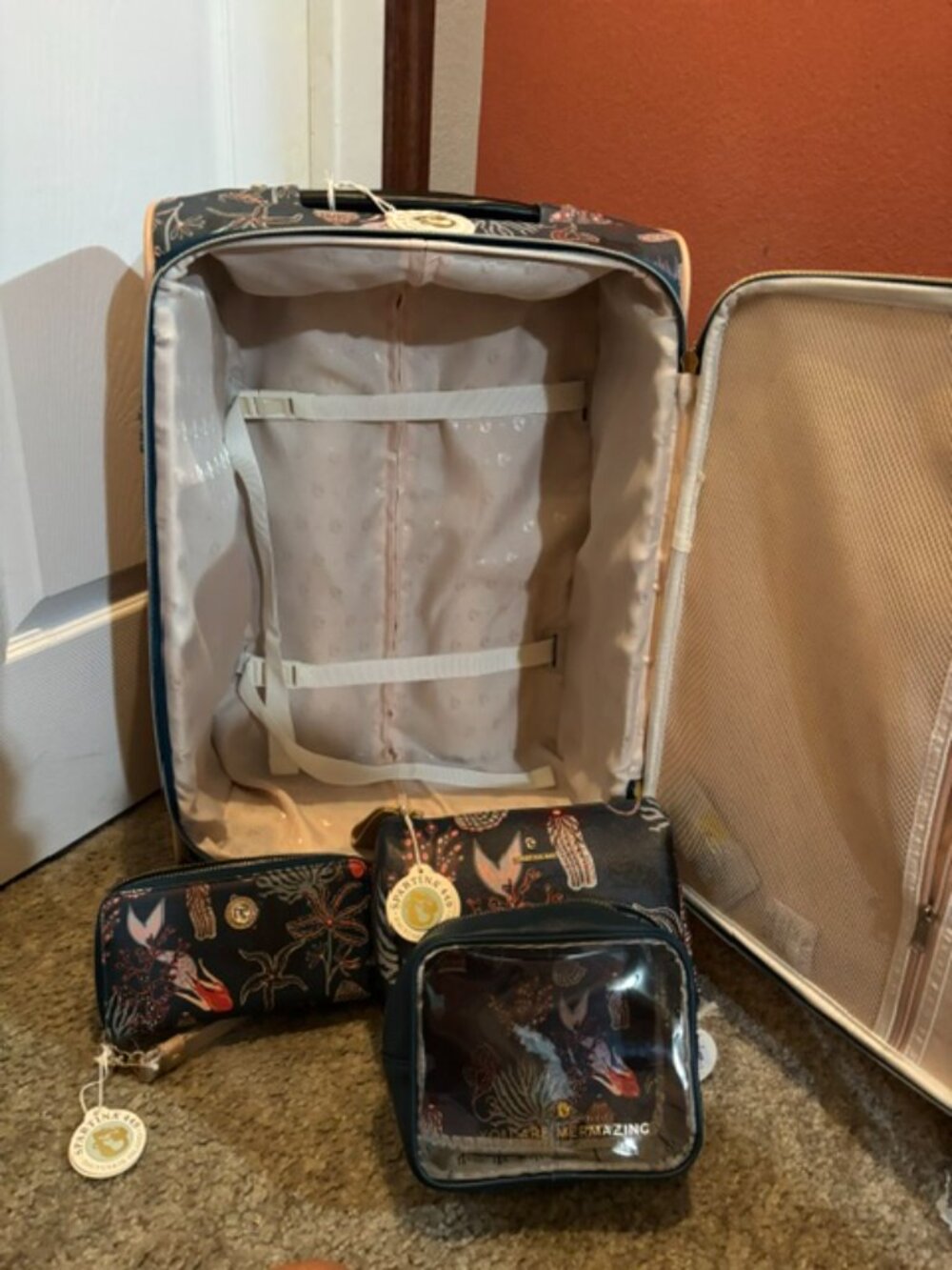 Spartina 449 Mystic Mermaid suitcase BNWT - Picture 2 of 4